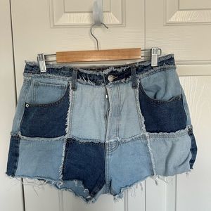 WILD FABLE patchwork shorts